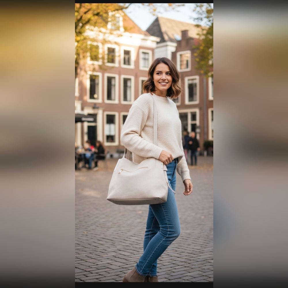 Elegant Cream Women's Bag